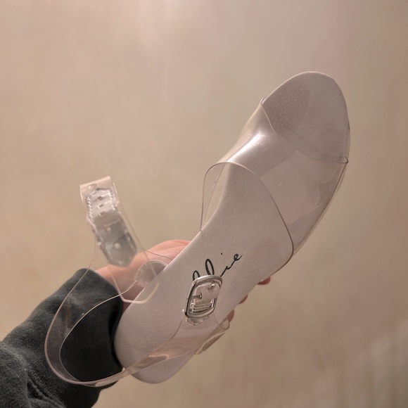 Ellie Shoes clear brook platform sandal pump - Picture 4 of 11